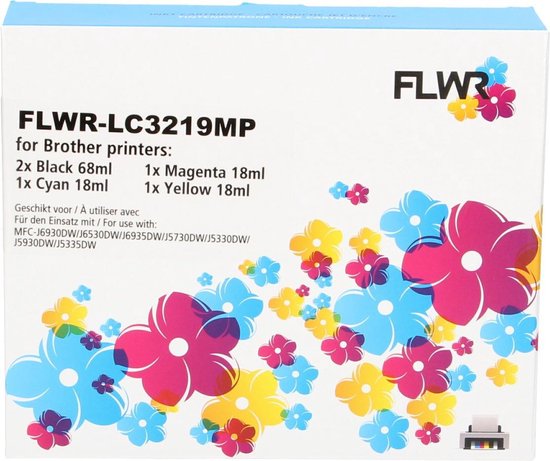 thumbnail: LeciRoba LC3219XL Inktpatronen Multipack Voor Brother - 10 Stuks Zwart & Kleur, Perfect Voor MFC-J5330DW En Meer