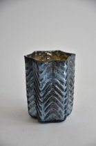 Sfeerlichten - Waxineglas Ster Groot 8x8x10cm J Blue