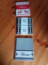 3 pack menukaarten