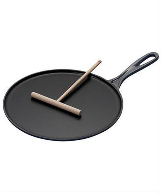 Le Creuster Gietijzeren pannenkoekpan - Mat Zwart - 27cm