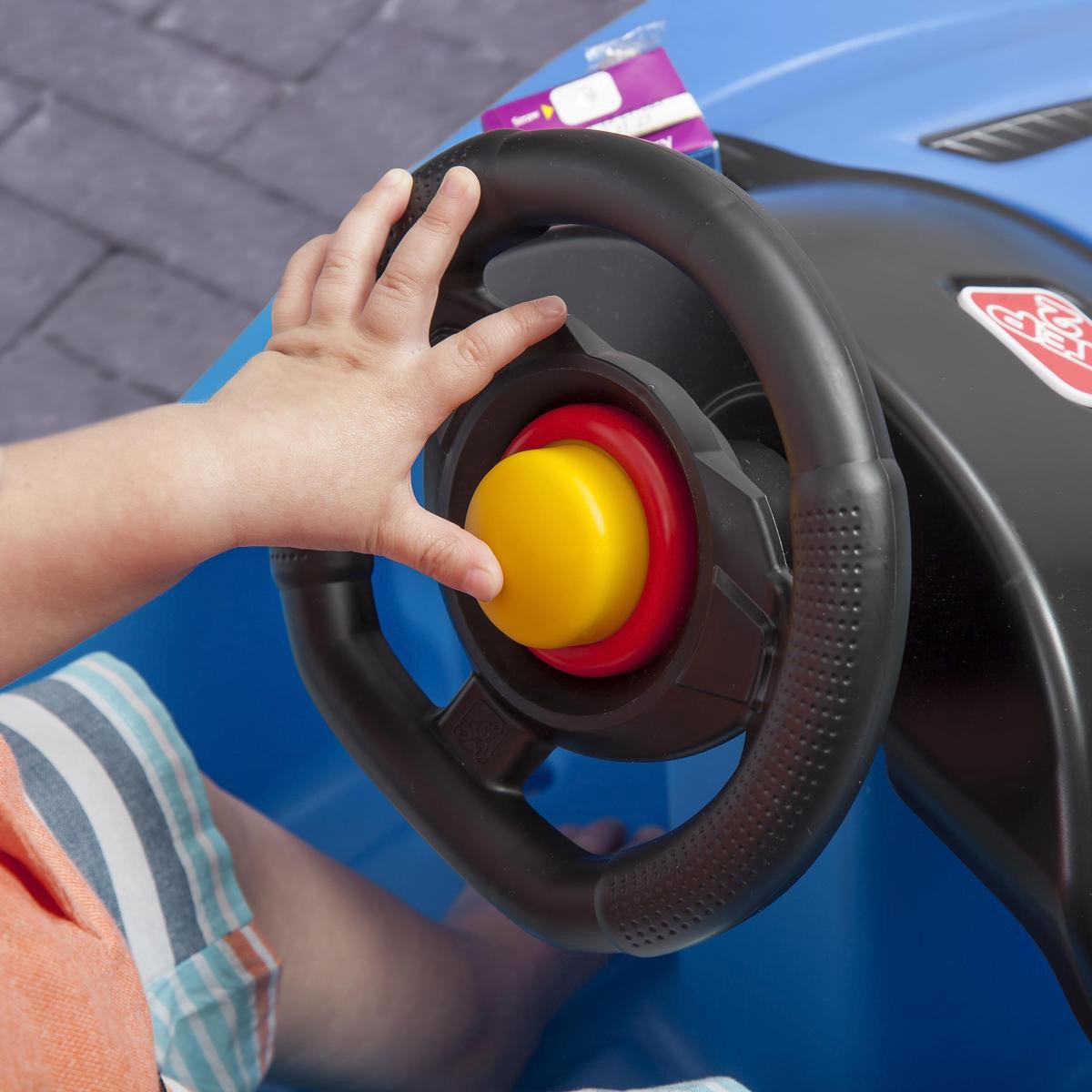 Step2 Wisper Ride – Voiture Porteur Bleue Avec Barre De Poussée Pour Enfants Dès 1,5 An