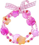 Rose & Romeo Souza Armband Ciske, roze-oranje, volledig elastisch (6 stuks)