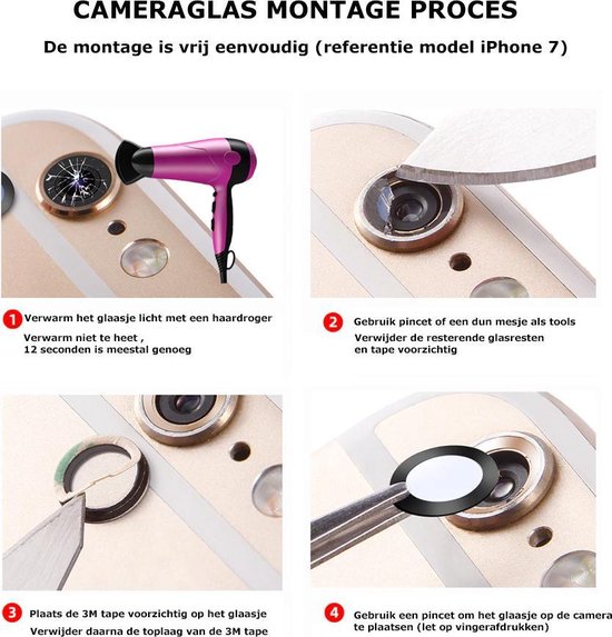 Voor iPhone 11 Pro 5.8″ achter camera lens + tape | bol.com
