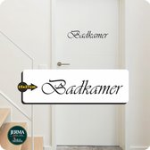 Badkamer Deursticker plakletters