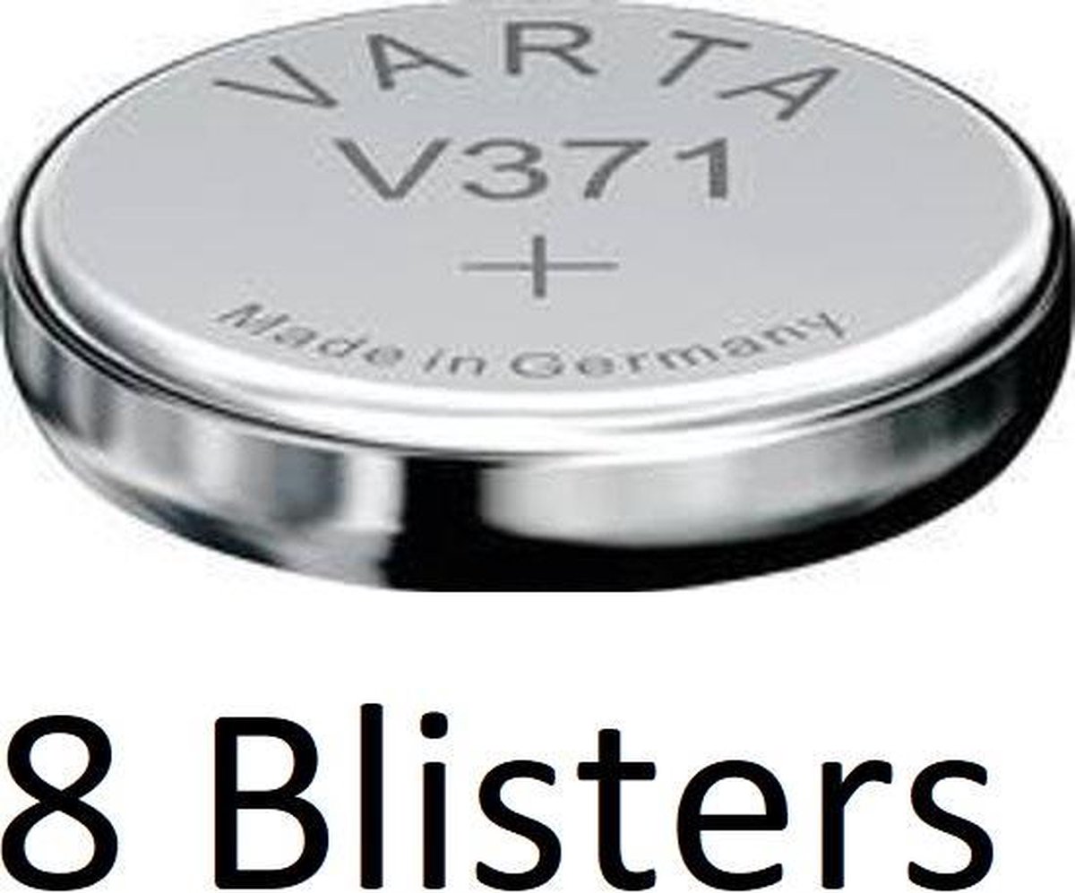 8 stuks (8 blisters a 1 st) Varta V371 Single-use battery SR69 Zilver-oxide