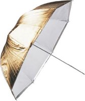 Falcon Eyes Flitsparaplu URK-48TGS Transparant/Goud/Zilver 100 cm