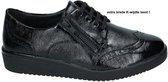 Solidus -Dames -  zwart - lage gesloten schoenen - maat 35.5