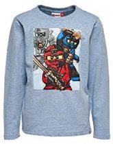 LONGSLEEVE NINJAGO Tony 714 blauw/grijs MAAT 104