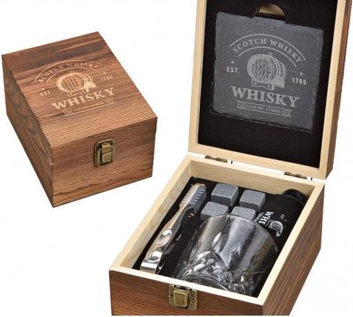 oog partitie Productie Whisky cadeau set - Whisky set 9 onderdelen - Whisky stenen (4 stuks) |  Luxe kadoset... | bol.com