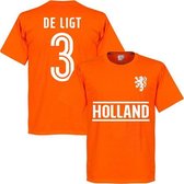 Nederlands Elftal de Ligt Team T-Shirt - Oranje - XS