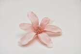 Kunstbloemen En Overige - Iced Magnolia Head W/clip Reims 13cm Pink