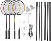 badminton set Inclusief shuttles met net 4 spelers