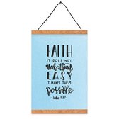 Christelijke Poster - Faith Makes Things Possible - DagelijkseBroodkruimels