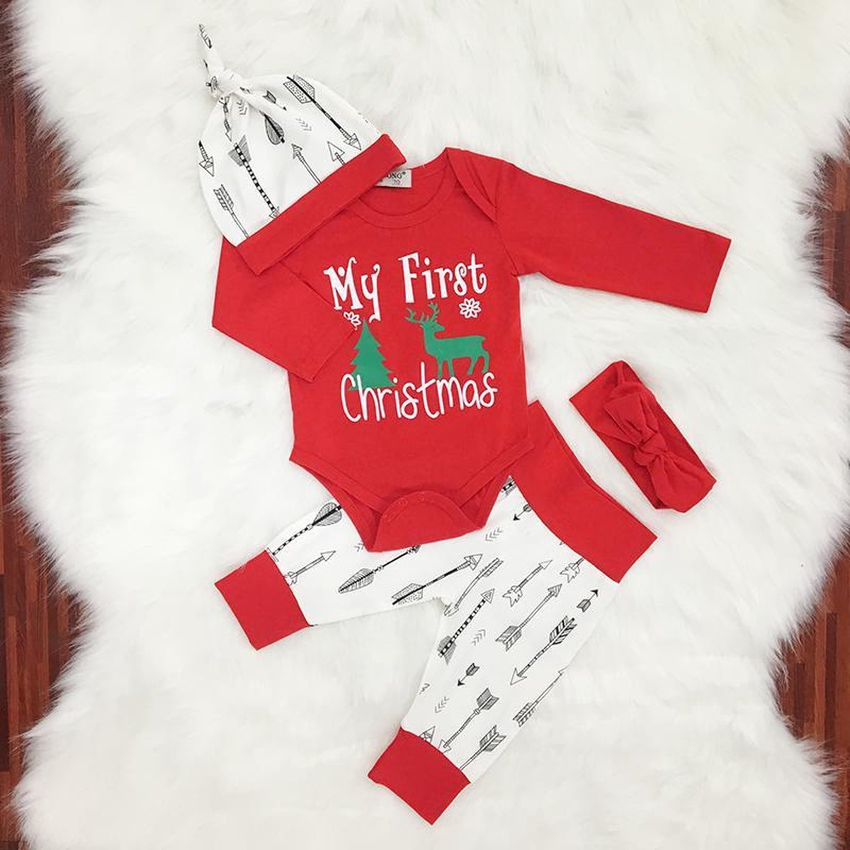Afgeschaft Kracht Populair Baby Kerst Outfit 0-6 maanden - My First Christmas - Eerste Kerst Kleding -  Baby... | bol.com