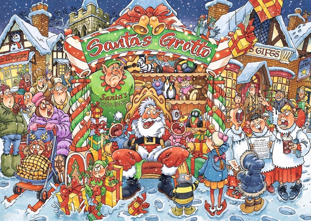 Wasgij Christmas 14 Hulpjes van de Kerstman puzzel 1000 stukjes