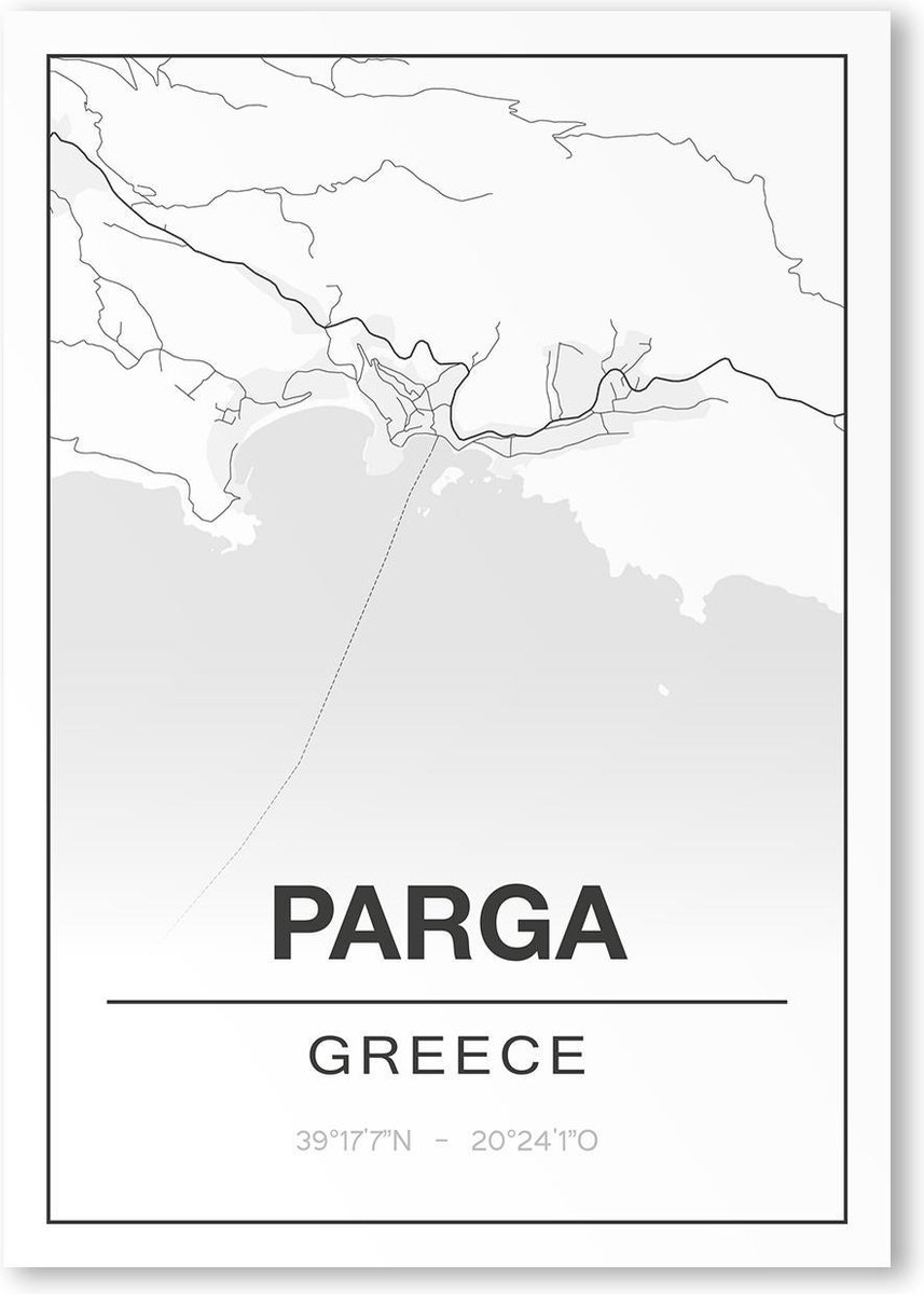 Poster/plattegrond PARGA - A4