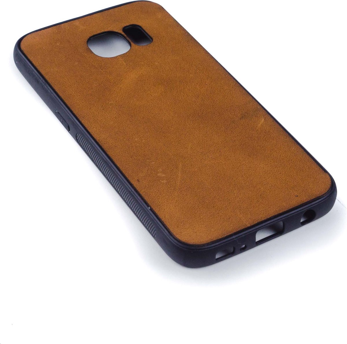 Leren Telefoonhoesje Samsung S7 – Bumper case - Cognac Bruin