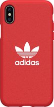 adidas Moulded Case Canvas PC en TPU logo hoesje voor iPhone X en iPhone XS - rood