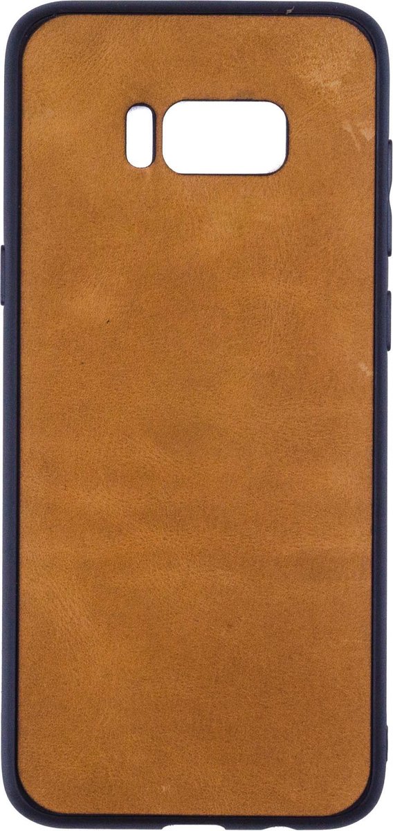 Leren Telefoonhoesje Samsung S8 PLUS – Bumper case - Cognac Bruin