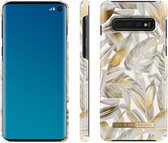 iDeal of Sweden Samsung Galaxy S10 Fashion Hoesje Platinum Leaves