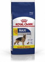 Bol.com Royal Canin Maxi Adult - Hondenvoer - 15+3 kg Bonusbag aanbieding