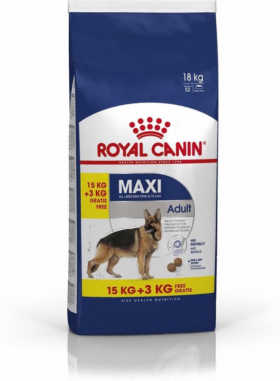 Royal Canin – Maxi Adult – Hondenvoer – 15+3 kg