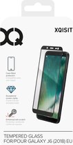 XQISIT Tough Gehard Glas Ultra-Clear Screenprotector voor Samsung Galaxy J6 (2018) - Zwart