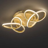 Wofi - Eliot - Plafondlamp - Gold kleur - Led