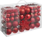 tectake -   Set van 86 kerstballen rood - 403324