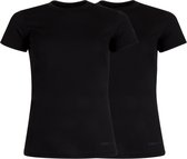 Campri Thermoshirt korte mouw (2-Pack) - Sportshirt - Dames - Maat XS - Zwart