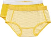 Ten cate Meisjes 2pack Slip 31119 Stripe/Lemon Chrome-134/140 - 134/140