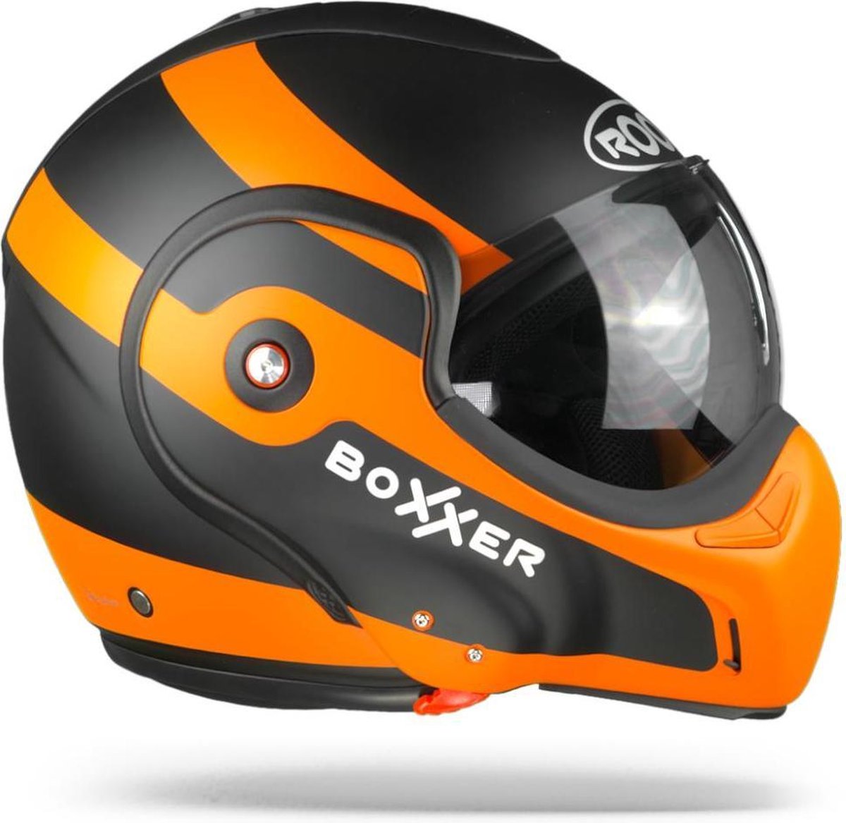 Casque modulable ROOF BoXXer Fuzo Matte Orange Black - Casque de moto -  Taille M | bol