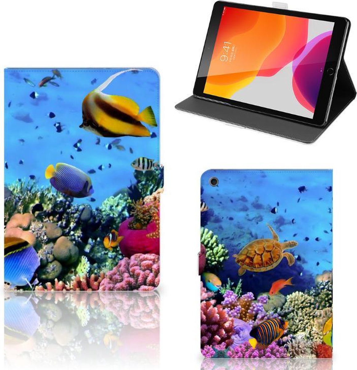 iPad 10.2 2019 | iPad 10.2 2020 | 10.2 2021 Flip Case Vissen