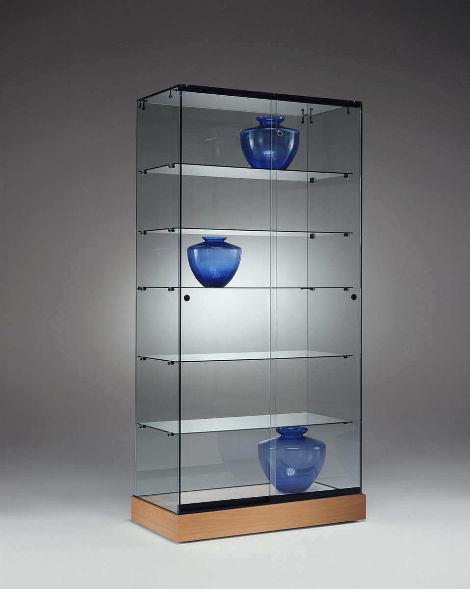 Vitrine Floatline Volglas Nova 6B Beuken