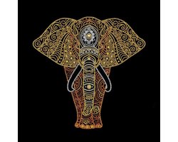 MiniArt Crafts, Golden Elephant, 40x40cm (nivo: standaard)