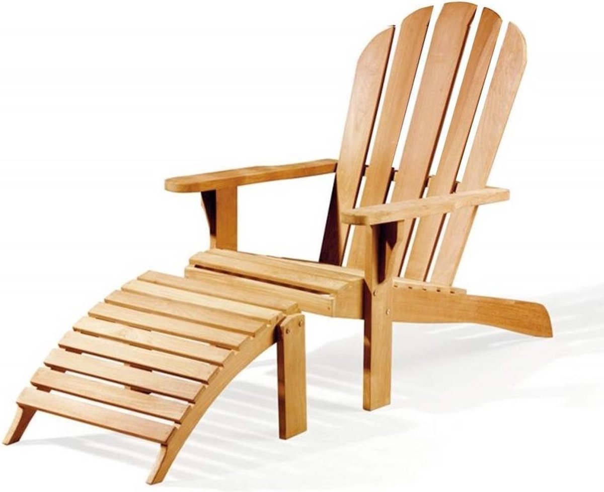 Hamilton bay loungestoel Teak Bear chair + footrest