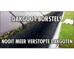 Dakgootegel , dakgootborstel , dakgoot egel , dakgootbeschermer - 4 mtr lang , diameter 12 cm