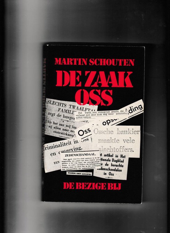 Omslag van De zaak Oss