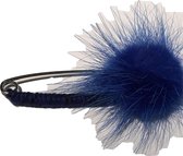 Petra's Sieradenwereld - Broche speld fluffy blauw (009)