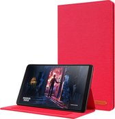 Samsung Galaxy Tab A 10.1 (2019) hoes - Book Case met Soft TPU houder - Rood