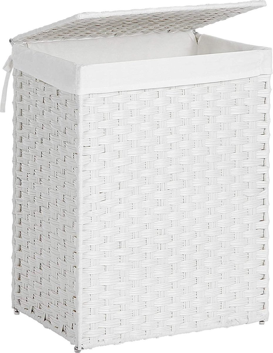 Goedkoopste Nancy's Wasmand - Wassorteerder - Handgevlochten - 110L Wit