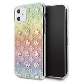 Guess Glitter Regenboog Backcase hoesje iPhone 11