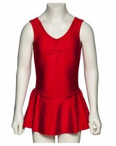 Justaucorps Mia Rouge avec jupe fixe 5-7 ans - Taille 1162