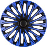 AutoStyle 4-Delige Wieldoppenset Soho 14-inch zwart/blauw