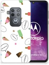 Motorola One Zoom Siliconen Case IJsjes