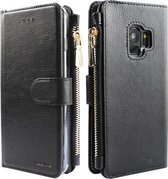 Xssive Wallet Book Case met Ritsvak voor Samsung Galaxy S9 Plus - Zwart