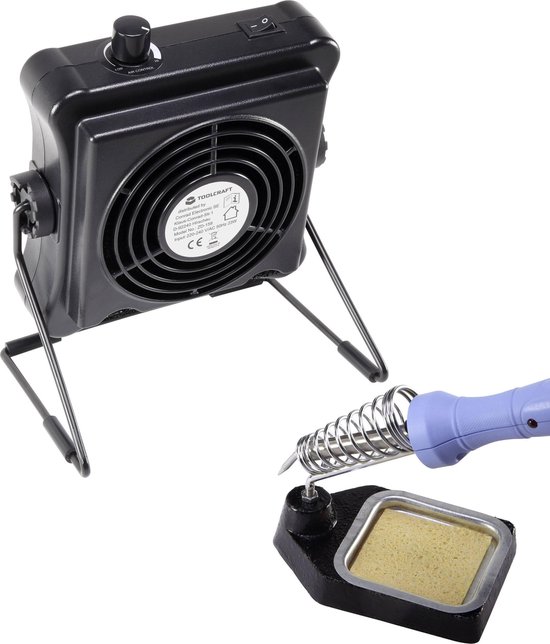 TOOLCRAFT FE-300 Soldeerdampafzuiging 12 V/DC 15 W 17.2 m³/h