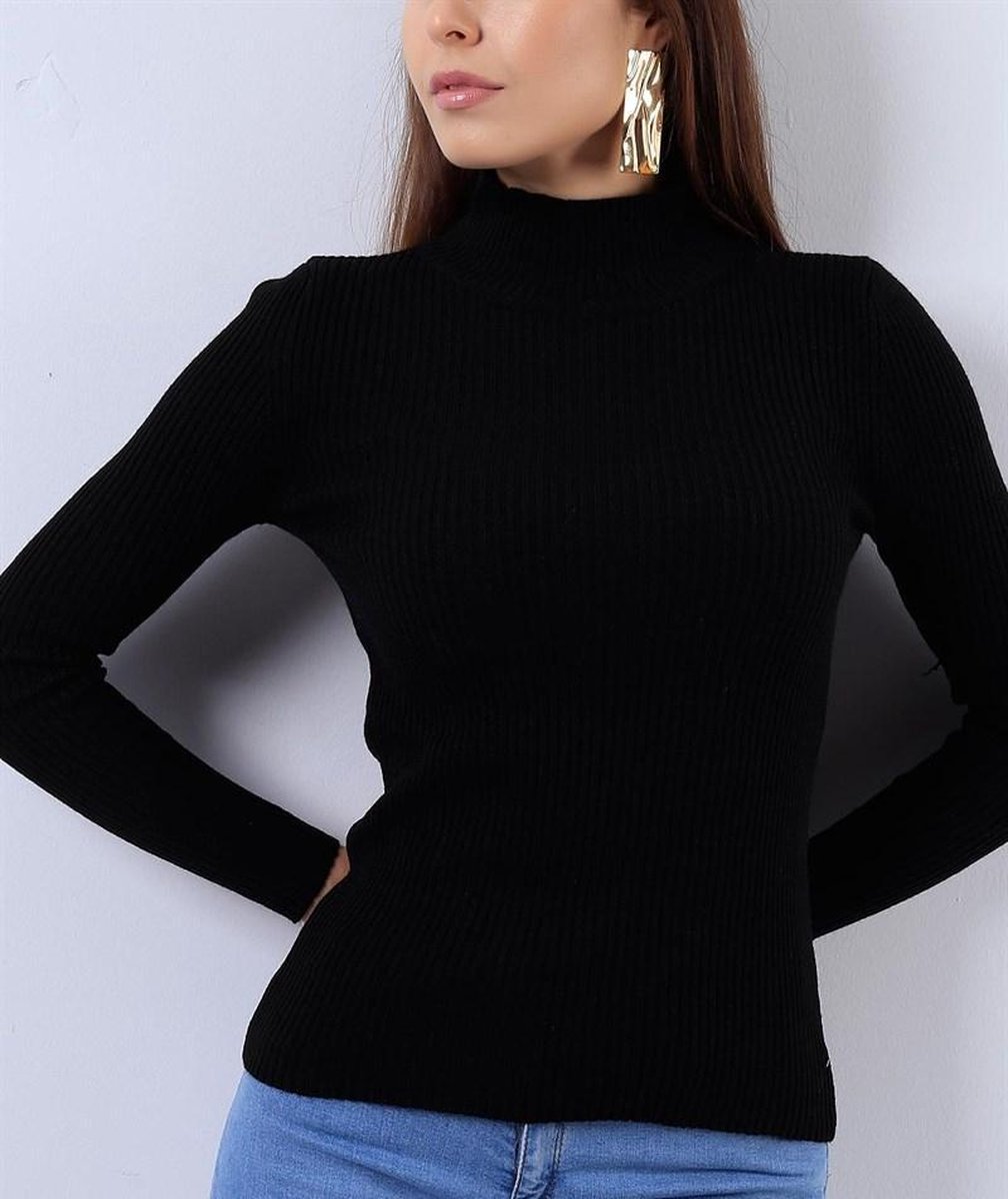Luxueuze Dames Coltrui - Zwart - S/M