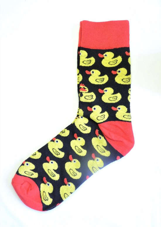 2 Paar leuke Vrolijke, Grappige Sokken - Socks - Eend - One Size - Happy |  bol
