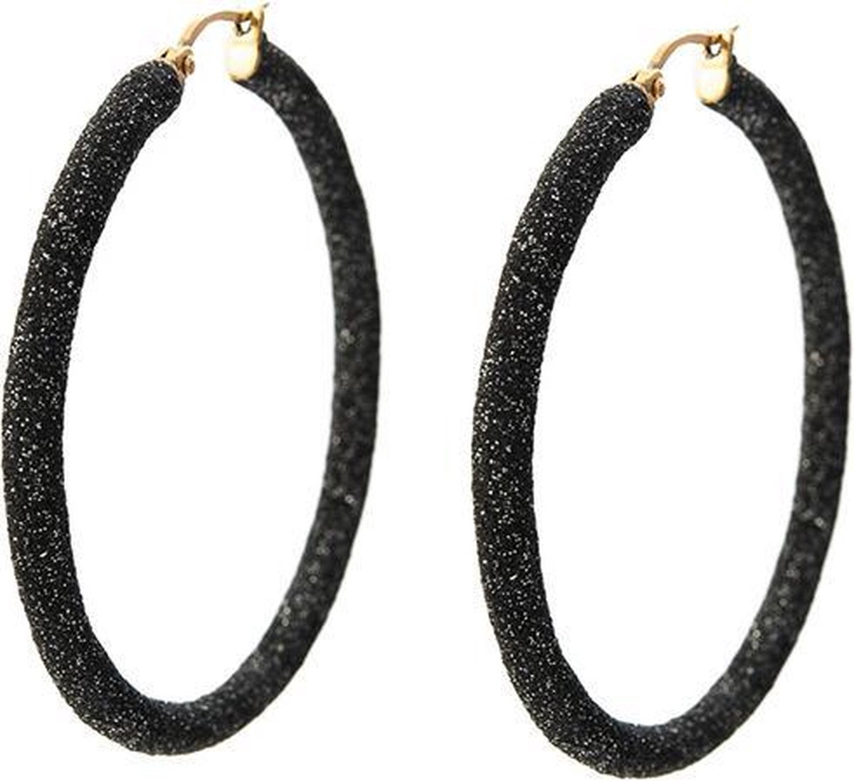 Viva Jewellery strass oorringen groot zwart kleurig | bol.com